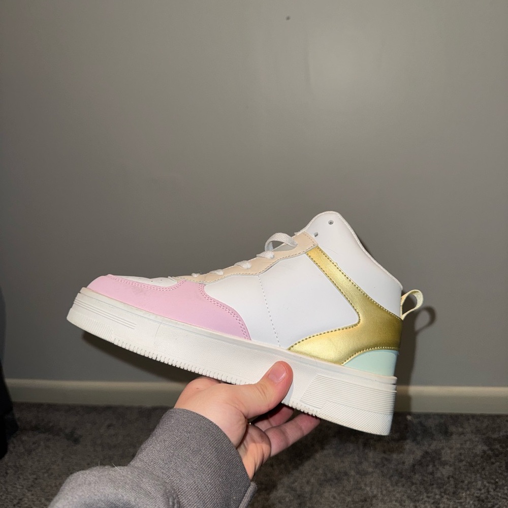 Multicolor High-Top Sneakers